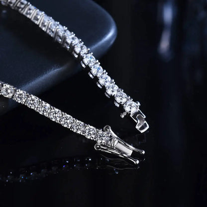 Moissanite Tennis Bracelet – 925 Sterling Silver