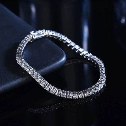 Moissanite Tennis Bracelet – 925 Sterling Silver