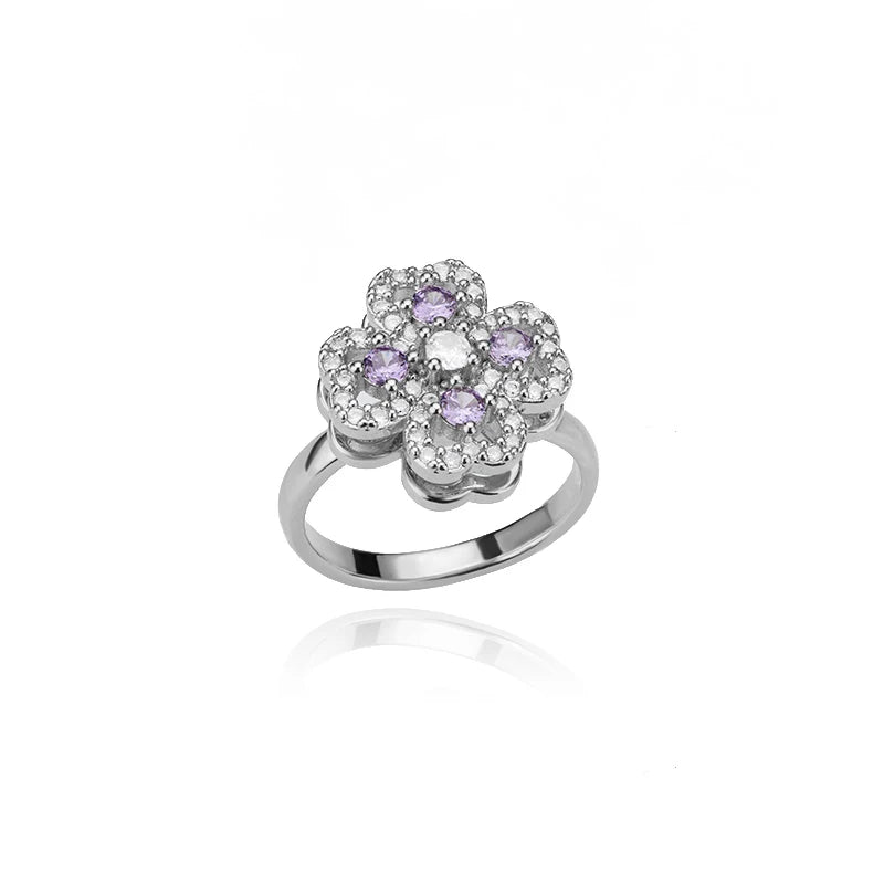 Four-Leaf Clover Spinner Ring