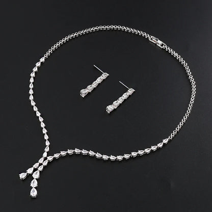 Teardrop Necklace & Earrings Set
