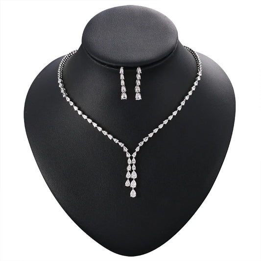 Teardrop Necklace & Earrings Set