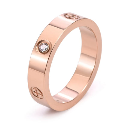 Gold-Plated Stainless Steel Cross Men's Ring