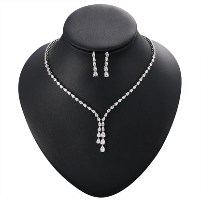 Teardrop Necklace & Earrings Set